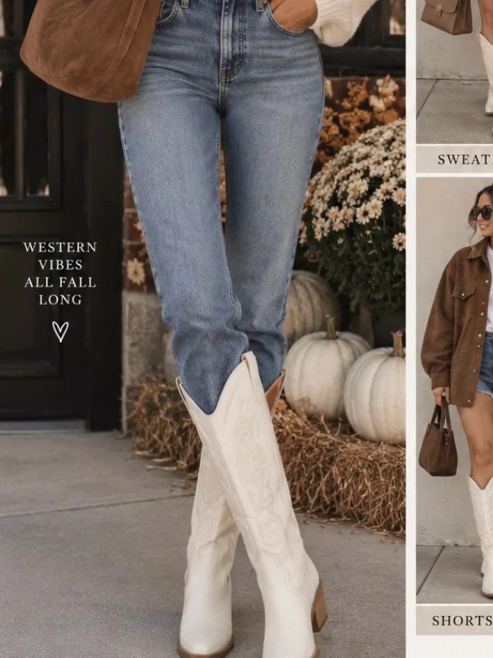 White Western Cowboy Boots